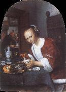 Jan Steen The oysters eater oil on canvas